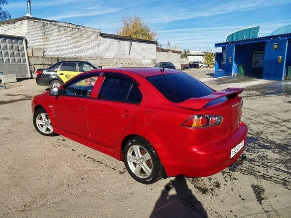 2008 Mitsubishi Lancer X, красный, 800000 рублей - вид 6
