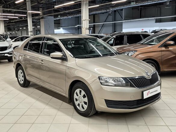2019 Skoda Rapid I Рестайлинг, коричневый, 1300000 рублей - вид 2