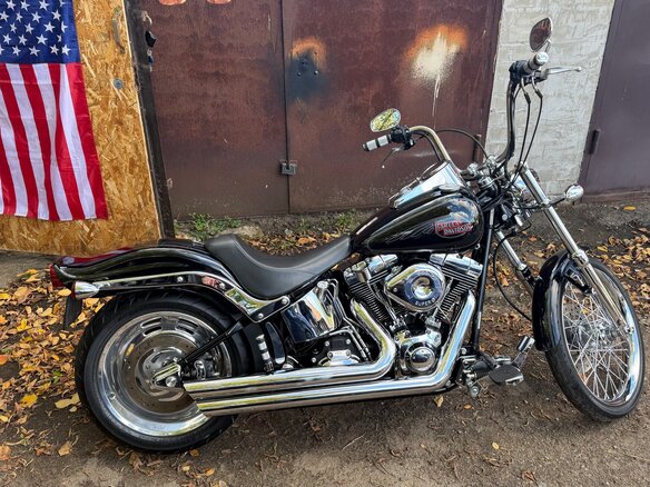 2007 Harley-Davidson Softail Custom, чёрный, 700000 рублей - вид 11