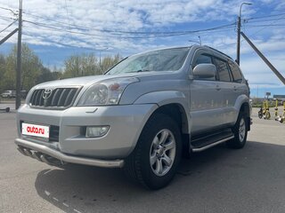 2008 Toyota Land Cruiser Prado 5-speed 120 Series Рестайлинг, серебристый, 2090000 рублей, вид 1