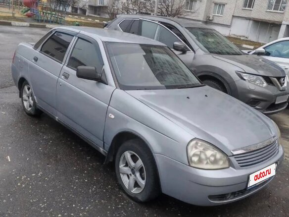 2007 Lada (ВАЗ) Priora I, серебристый, 220000 рублей