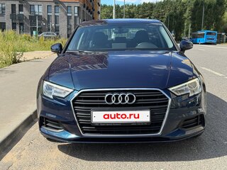 2016 Audi A3 III (8V) Рестайлинг, синий, 1840000 рублей, вид 2