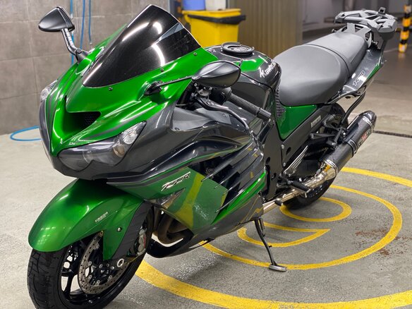 2018 Kawasaki ZZR 1400, зелёный, 1350000 рублей - вид 15