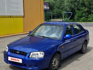 2003 Hyundai Accent ТагАЗ II, синий, 240000 рублей, вид 1