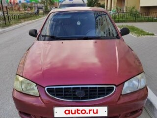 2006 Hyundai Accent ТагАЗ II, красный, 360000 рублей, вид 1