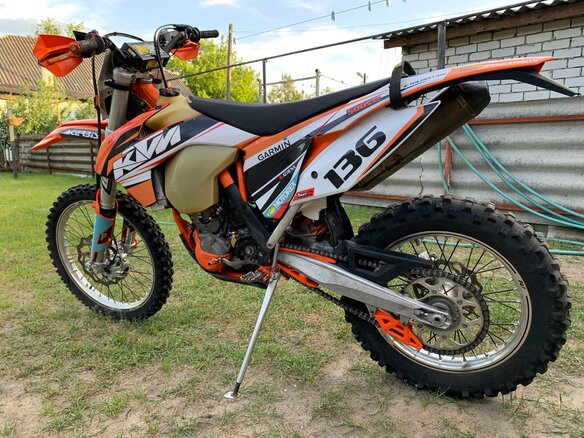 2015 KTM 500 EXC F, оранжевый - вид 8