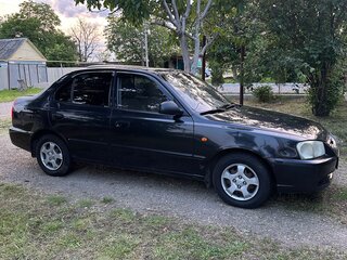 2007 Hyundai Accent ТагАЗ II, чёрный, 550000 рублей, вид 5