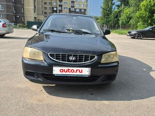 2004 Hyundai Accent ТагАЗ II, чёрный, 230000 рублей, вид 3