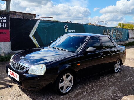 2007 Lada (ВАЗ) Priora I, чёрный, 180000 рублей, вид 1