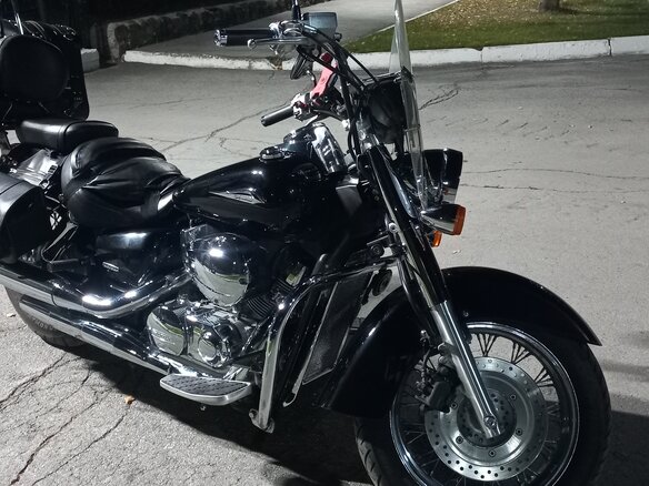 2007 Honda Shadow 750, чёрный, 590000 рублей