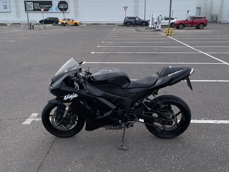 2007 Kawasaki ZX-6R Ninja, чёрный, 420000 рублей, вид 5