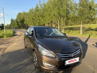 2016 Hyundai Solaris I Рестайлинг, коричневый, 1300000 рублей, вид 4