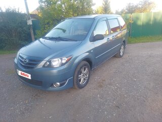 2004 Mazda MPV II (LW) Рестайлинг, синий, 430000 рублей, вид 1
