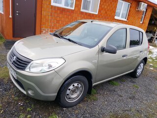 2012 Renault Sandero I, бежевый, 350000 рублей, вид 1