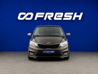 2015 Kia Rio III Рестайлинг, коричневый, 1074051 рублей, вид 3