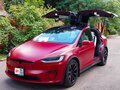 2021 Tesla Model X Long Range I Рестайлинг, красный, 7900000 рублей - вид 2