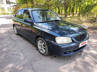 2006 Hyundai Accent ТагАЗ II, синий, 180000 рублей, вид 4