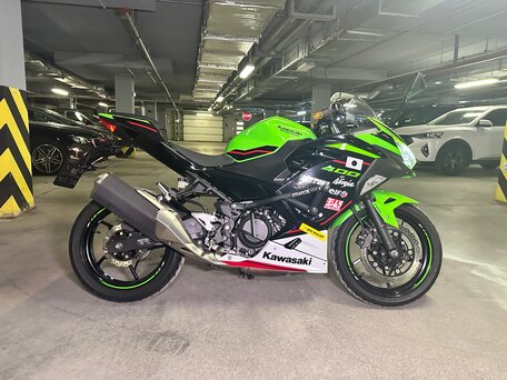 2021 Kawasaki Ninja 400, зелёный, 640000 рублей, вид 2