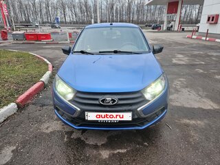 2019 Lada (ВАЗ) Granta I Рестайлинг, синий, 630000 рублей, вид 2