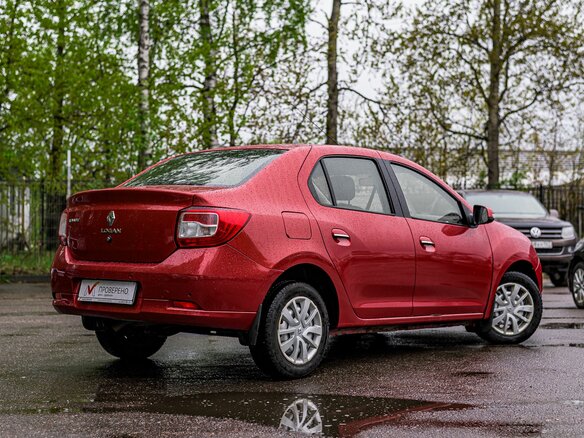 2015 Renault Logan I Рестайлинг, красный - вид 1