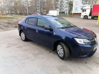 2018 Renault Logan II Рестайлинг, синий, 950000 рублей, вид 2
