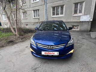 2015 Hyundai Solaris I Рестайлинг, синий, 1100000 рублей, вид 1