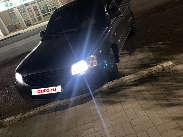 2008 Hyundai Accent ТагАЗ II, серый, 350000 рублей - вид 3