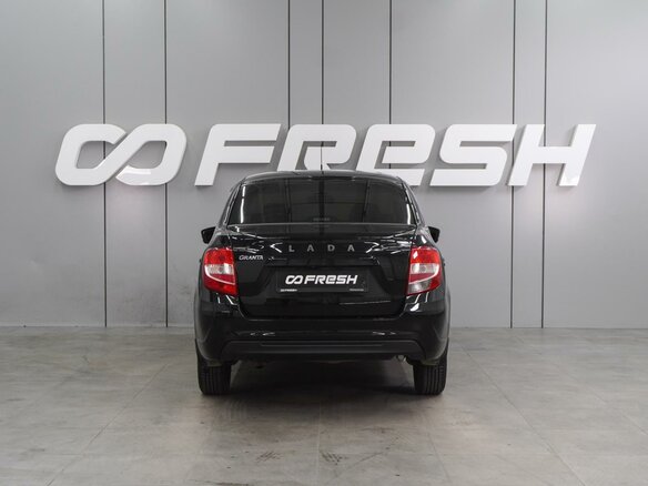 2021 Lada (ВАЗ) Granta I Рестайлинг, чёрный - вид 3