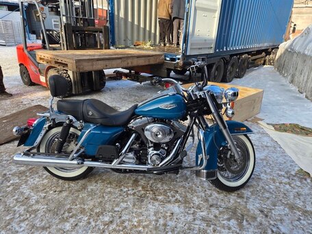 2002 Harley-Davidson Road King, синий, 800000 рублей, вид 3