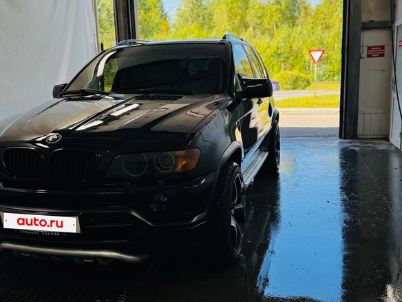 2002 BMW X5 3.0i I (E53), чёрный - вид 6