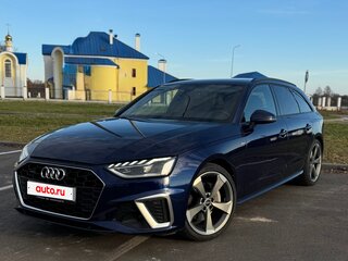 2022 Audi A4 40 TDI V (B9) Рестайлинг, синий, 4500000 рублей, вид 2