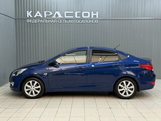 2016 Hyundai Solaris I Рестайлинг, синий, 990000 рублей, вид 5