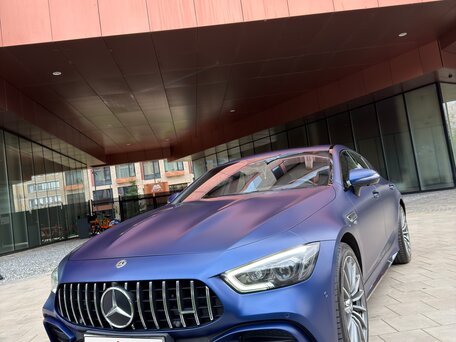 2019 Mercedes-Benz AMG GT 4-Door Coupe 43 I, синий, 7000000 рублей, вид 2