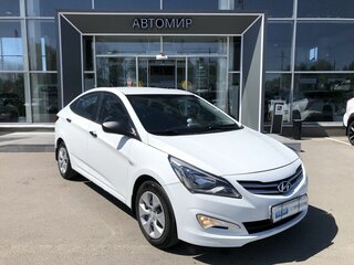 2014 Hyundai Solaris I Рестайлинг, белый, 1091000 рублей, вид 3
