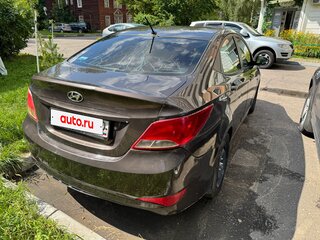 2016 Hyundai Solaris I Рестайлинг, коричневый, 450000 рублей, вид 3
