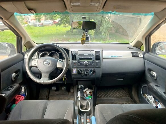 2007 Nissan Tiida I, чёрный, 365000 рублей - вид 9
