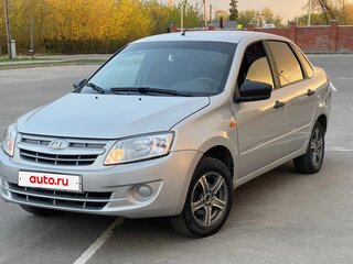 2016 Lada (ВАЗ) Granta I, серебристый, 370000 рублей, вид 1