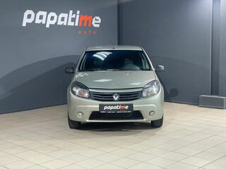 2012 Renault Sandero I, бежевый, 399000 рублей, вид 2
