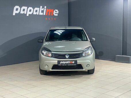 2012 Renault Sandero I, бежевый, 399000 рублей, вид 2