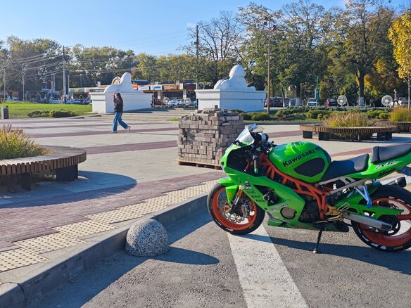 2003 Kawasaki ZX-6 Ninja, зелёный, 470000 рублей - вид 4