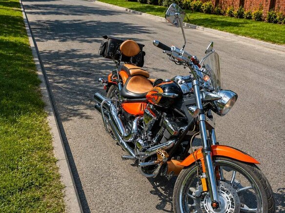 2012 Yamaha XV 1900, оранжевый, 1140000 рублей - вид 6