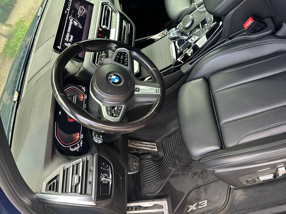 2022 BMW X3 30i xDrive III (G01) Рестайлинг, синий - вид 7
