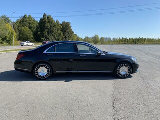 2016 Mercedes-Benz S-Класс 500 Long VI (W222, C217), чёрный, 4200000 рублей, вид 4