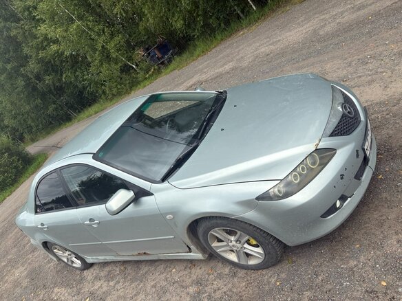 2005 Mazda 6 I (GG) Рестайлинг, серебристый, 300000 рублей - вид 5