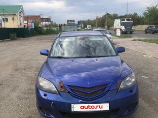 2007 Mazda 3 I (BK) Рестайлинг, синий, 300000 рублей, вид 3