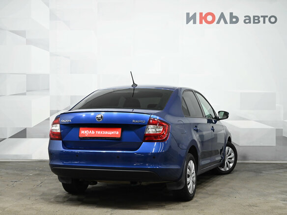 2017 Skoda Rapid I, синий, 1100000 рублей - вид 7