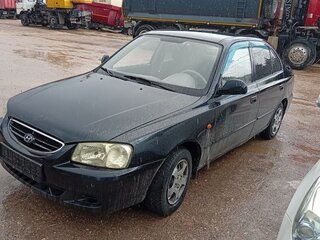 2006 Hyundai Accent ТагАЗ II, чёрный, 250000 рублей, вид 1