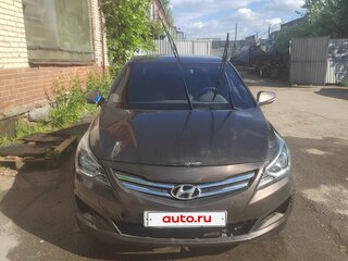 2015 Hyundai Solaris I Рестайлинг, коричневый, 600000 рублей, вид 1