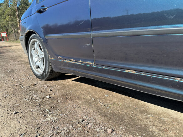 1998 BMW 3 серии 320i IV (E46), синий, 330000 рублей - вид 6