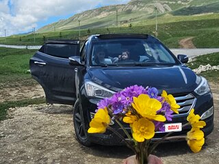 2013 Hyundai Santa Fe III, синий, 1690000 рублей, вид 3